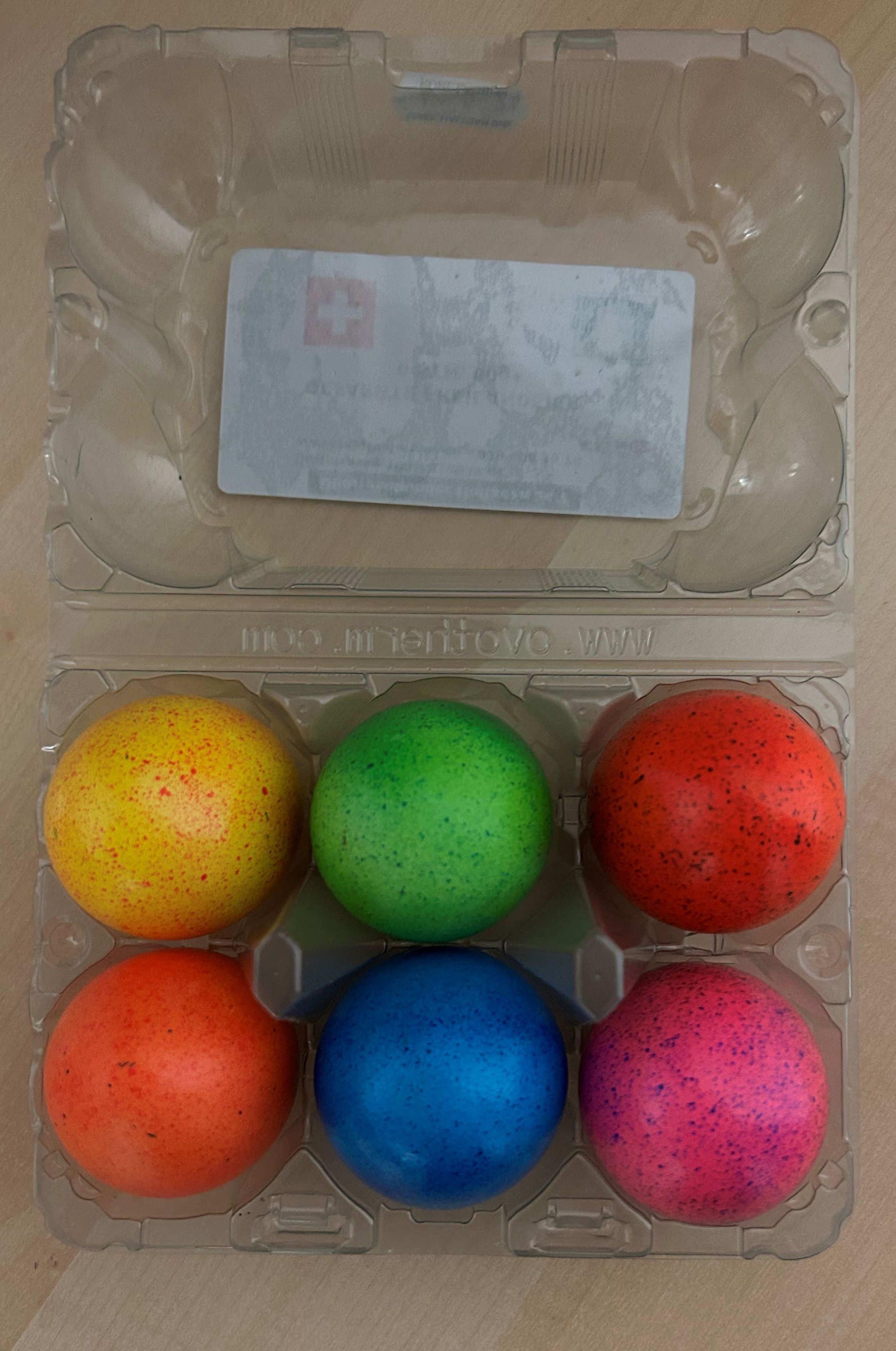 Gefärbte Freilander Eier