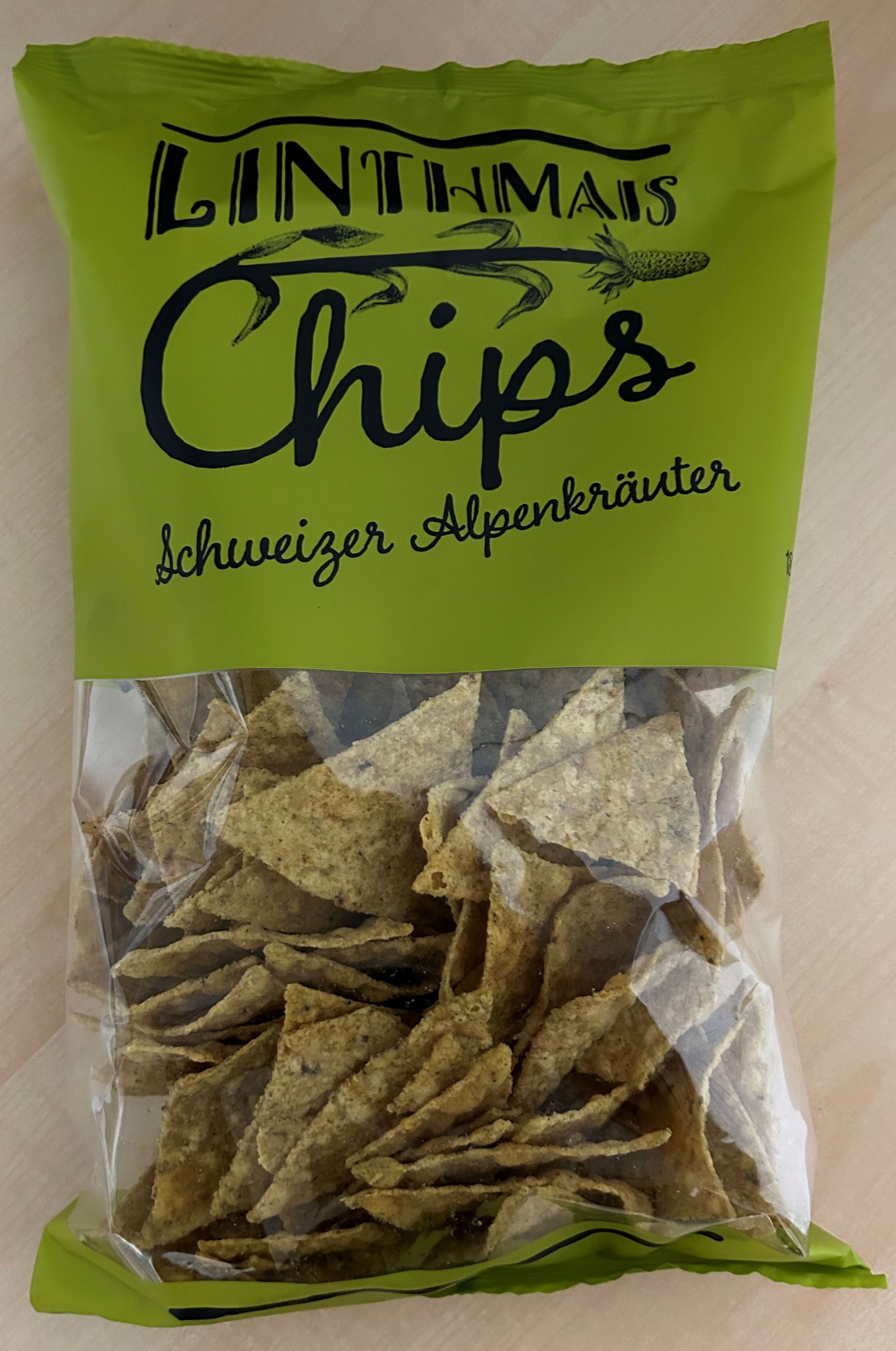 Linthmais Chips  Schweizer Alpenkräuter