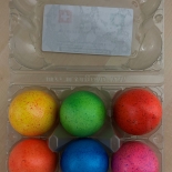 Gefärbte Freilander Eier
