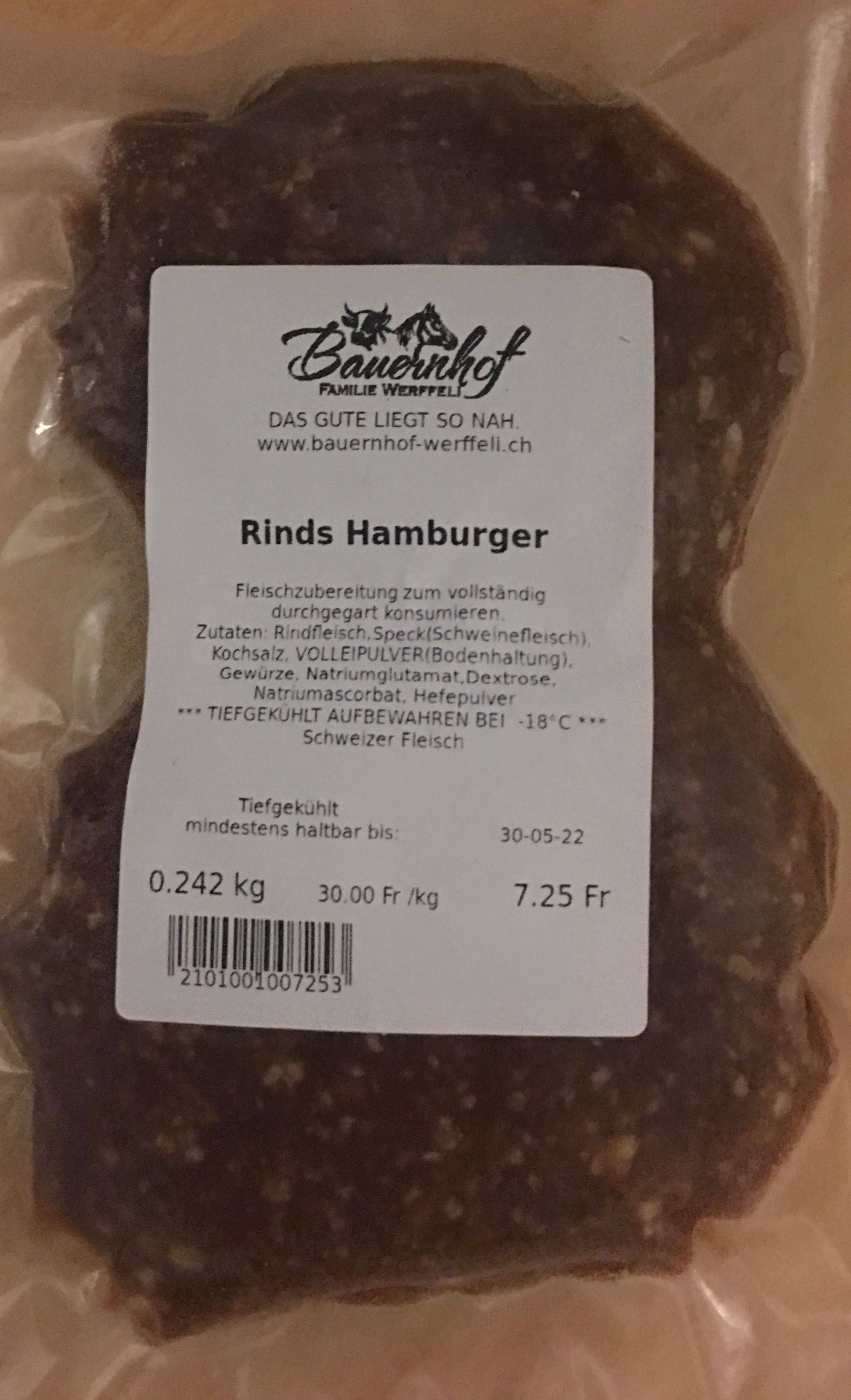 Rinds Hamburger