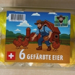 Gefärbte Freilander Eier